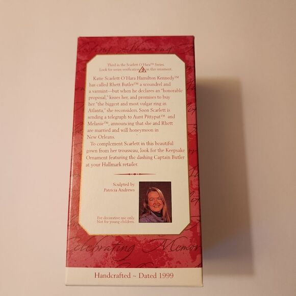 Hallmark Keepsake Ornament Scarlett O'Hara from Gone With The Wind 1999 - Picture 2 of 5